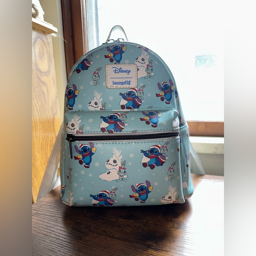 Loungefly Disney Stitch Christmas Mini Backpack